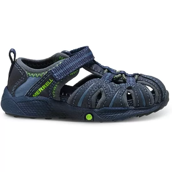 imageMerrell UnisexChild Hydro Junior Sport SandalNavyGreen