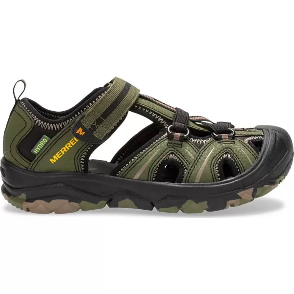 imageMerrell UnisexChild Hydro Junior Sport SandalOliveCamo