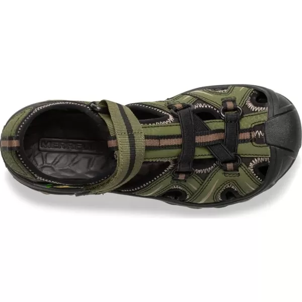 imageMerrell UnisexChild Hydro Junior Sport SandalOliveCamo