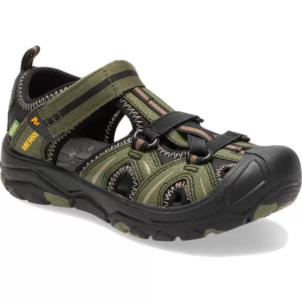 imageMerrell UnisexChild Hydro Junior Sport SandalOliveCamo
