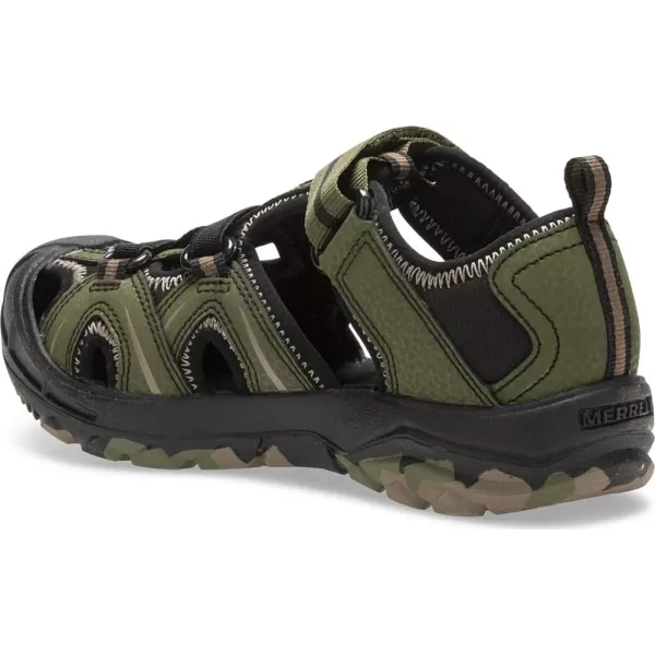 imageMerrell UnisexChild Hydro Junior Sport SandalOliveCamo