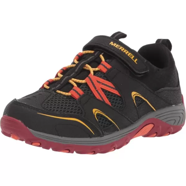 imageMerrell Kids Trail Chaser Hiking SneakerBlackGreyRed
