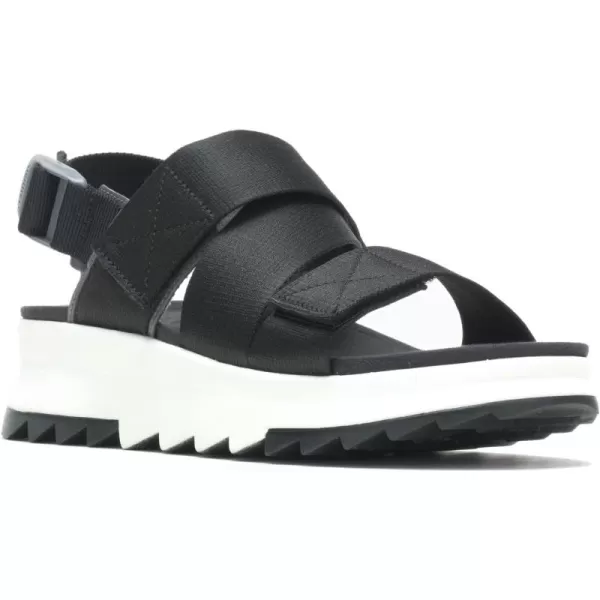 imageMerrell Womens Alpine Cush Backstrap Wedge SandalBlack