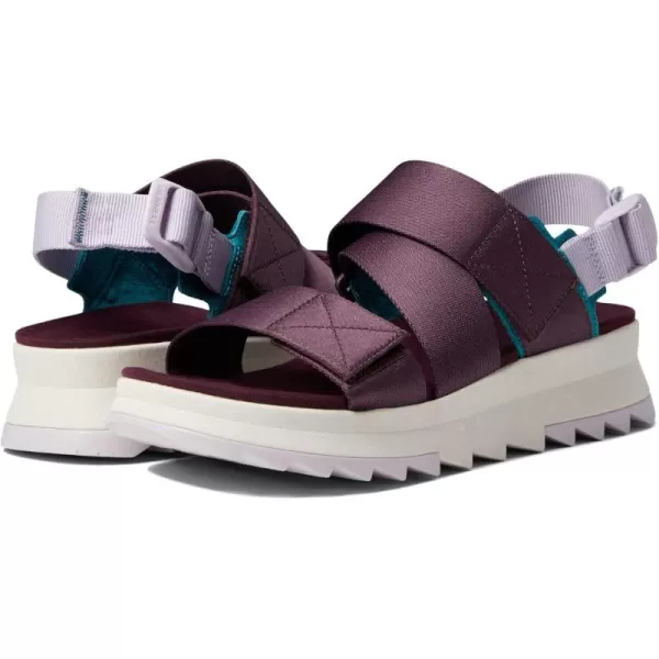 imageMerrell Womens Alpine Cush Backstrap Wedge SandalBurgundy