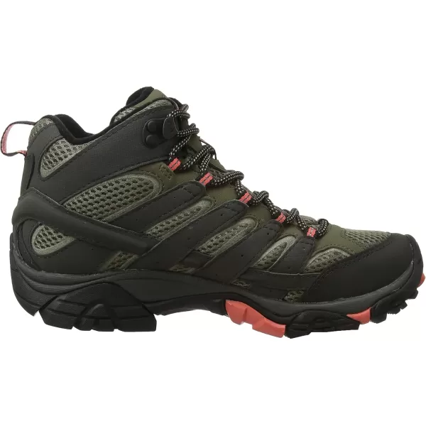 imageMerrell Womens Moab 2 Vent Mid Hiking BootGrey Beluga Olive