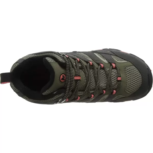 imageMerrell Womens Moab 2 Vent Mid Hiking BootGrey Beluga Olive