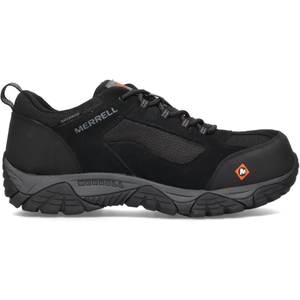imageMerrell Mens Moab Onset Waterproof Composite Toe Construction ShoeBlack