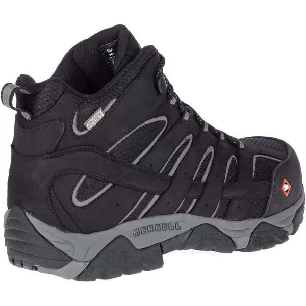 imageMerrell Mens Moab Vertex Mid Waterproof Composite Toe Construction BootBlack