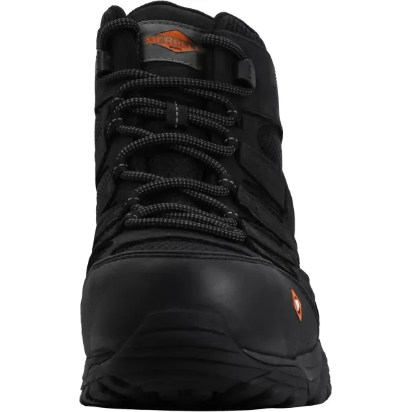 imageMerrell Mens Moab Vertex Mid Waterproof Composite Toe Construction BootBlackBlack