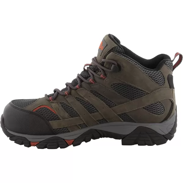 imageMerrell Mens Moab Vertex Mid Waterproof Composite Toe Construction BootPewter