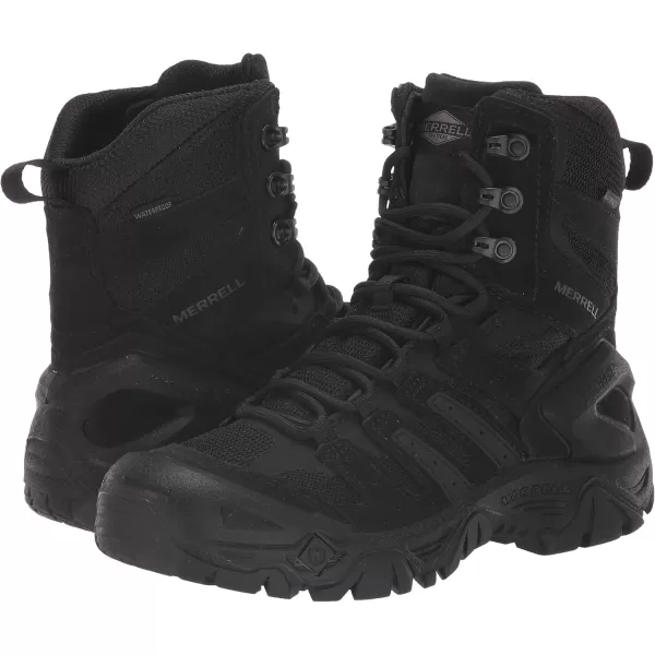 imageMerrell Strongfield Tactical 8quot Waterproof Unisex BootsBlack