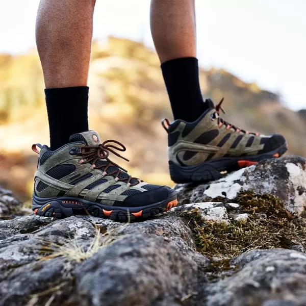 imageMerrell Mens Moab 2 Vent Mid Hiking BootWalnut