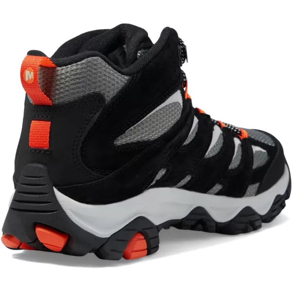 imageMerrell Mens Moab 3 Mid Waterproof Hiking BootBlackTangerine