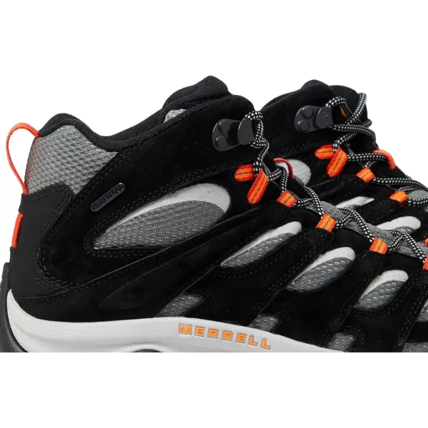 imageMerrell Mens Moab 3 Mid Waterproof Hiking BootBlackTangerine