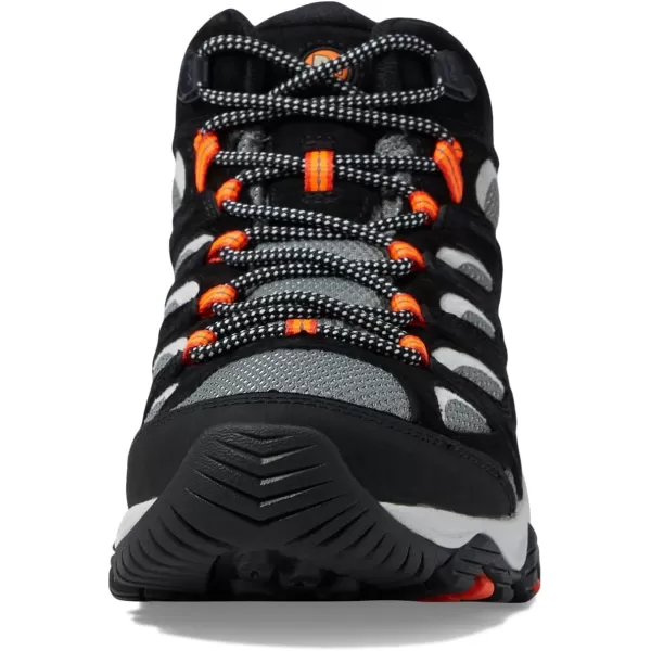 imageMerrell Mens Moab 3 Mid Waterproof Hiking BootBlackTangerine