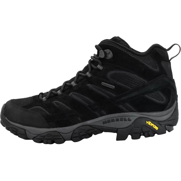 imageMerrell Mens Moab 2 Mid Waterproof Hiking BootBlack Night