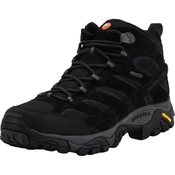 imageMerrell Mens Moab 2 Mid Waterproof Hiking BootBlack Night