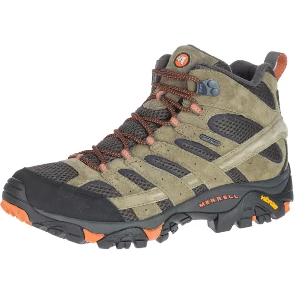 imageMerrell Mens Moab 2 Mid Waterproof Hiking BootOliveOrange