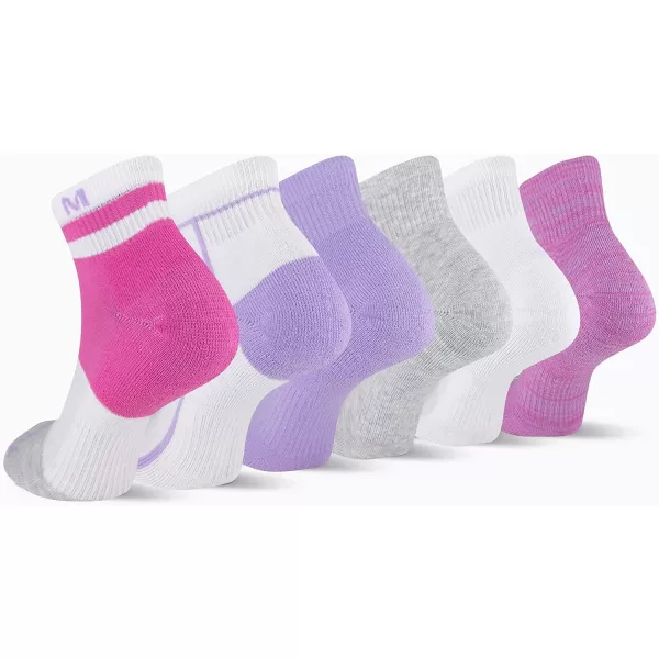 imageMerrel Mens and Womens Recycled Cushioned Socks  6 ampamp 12 Pairs  Hiking Arch SupportAnkle  Pink Assorted 6 Pairs
