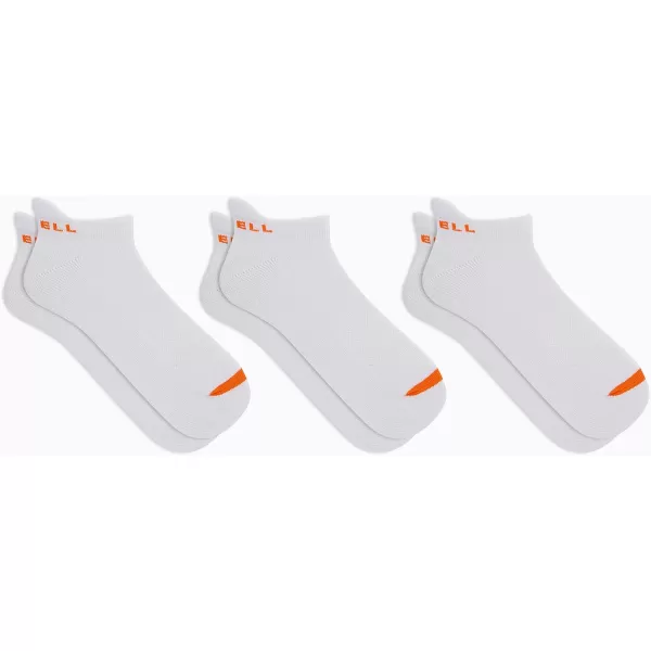 imageMerrell Mens and Womens Cushioned Cotton Socks3 Pair PackUnisex Breathable Mesh Comfort ZonesLow Cut Tab  White 6 Pairs