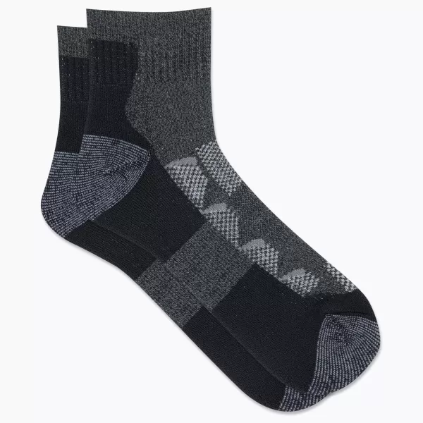 imageMerrell Mens and Womens MOAB Hiking Mid Cushion Socks  Moisture Wicking ampamp Arch SupportAnkle  Charcoal