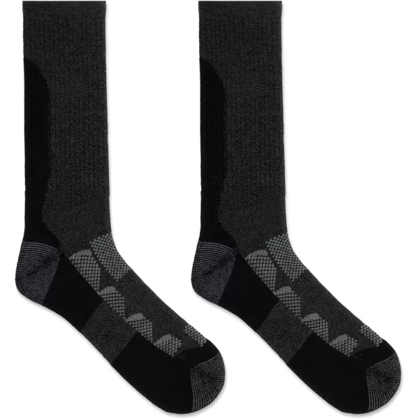imageMerrell Mens and Womens MOAB Hiking Mid Cushion Socks  Moisture Wicking ampamp Arch SupportCrew  Charcoal