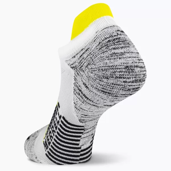imageMerrell Mens and Womens Trail Running Cushioned Socks1 Pair PackUnisex AntiSlip Heel ampamp Arch CompressionLow Cut Tab  White Gray