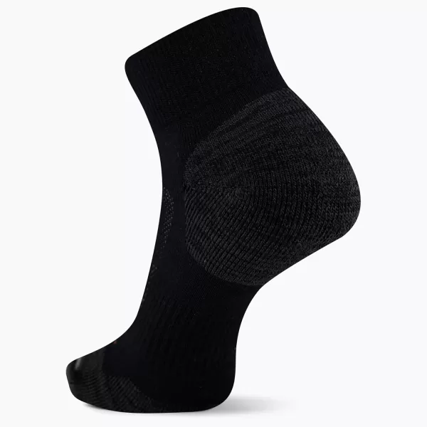 imageMerrell Mens and Womens Zoned Cushioned Wool Hiking Ankle SocksBreathable Arch SupportBlack