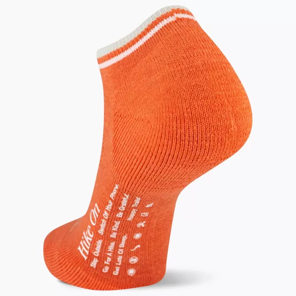 imageMerrell Mens and Womens Zoned Cushioned Wool Hiking Low Cut Socks1 Pair PackBreathable Arch SupportCoral