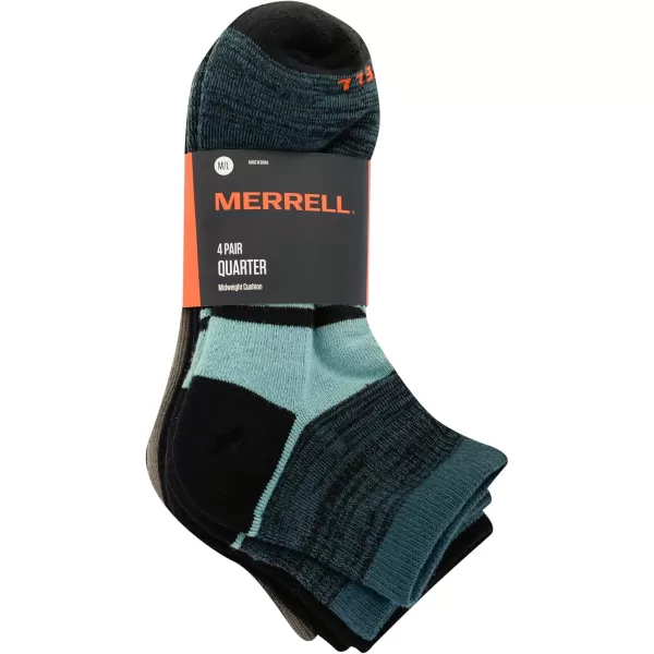 imageMerrell Unisex Adult Cushioned Midweight Ankle Socks  4 8 12 Pairs  Moisture WickingOlive 4 Pairs