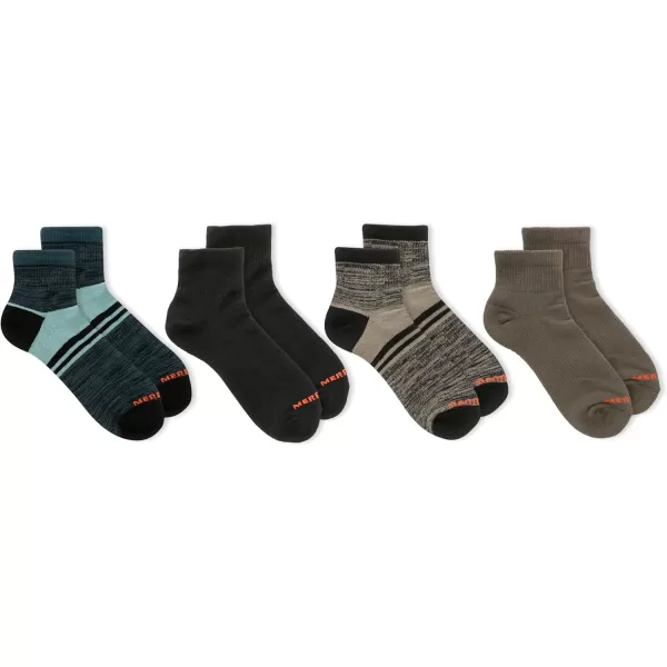 imageMerrell Unisex Adult Cushioned Midweight Ankle Socks  4 8 12 Pairs  Moisture WickingOlive 4 Pairs