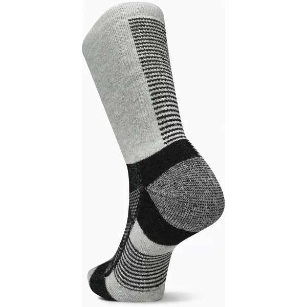 imageMerrell Unisex Adult Mens and Womens Moab Speed Lightweight Hiking Socks  Sustainable Coolmax EcomadeCrew  Gray Heather