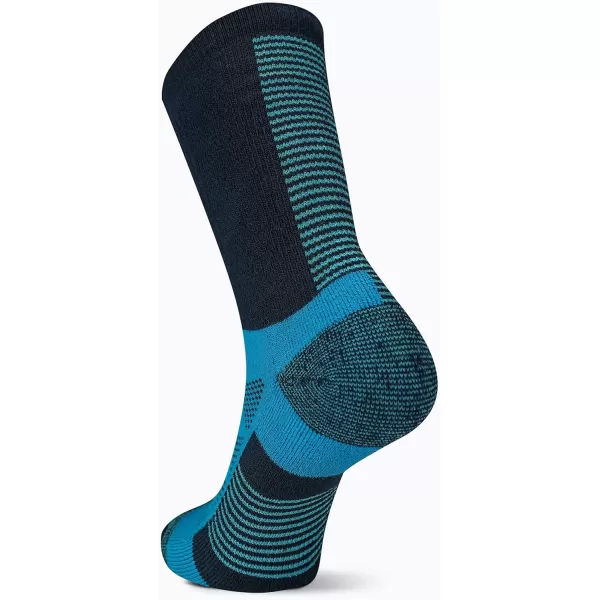 imageMerrell Unisex Adult Mens and Womens Moab Speed Lightweight Hiking Socks  Sustainable Coolmax EcomadeCrew  Navy