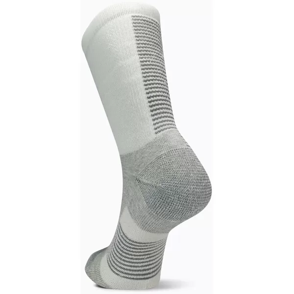 imageMerrell Unisex Adult Mens and Womens Moab Speed Lightweight Hiking Socks  Sustainable Coolmax EcomadeCrew  White