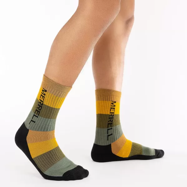 imageMerrell Unisex Adult Wool Everyday Hiking Socks  3 Pairs Crew  Cushioned Moisture WickingCrew  Black Mosaic