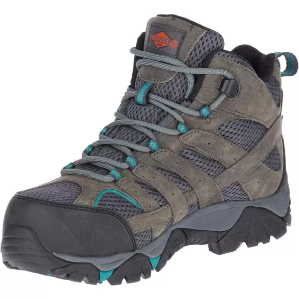 imageMerrell Womens Moab Vertex Mid Waterproof Composite Toe Construction BootPewter