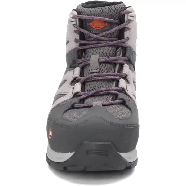 imageMerrell Womens Siren Mid Waterproof Alloy Toe Work Boots Wp atBrindleBoulderCharcoalPaloma