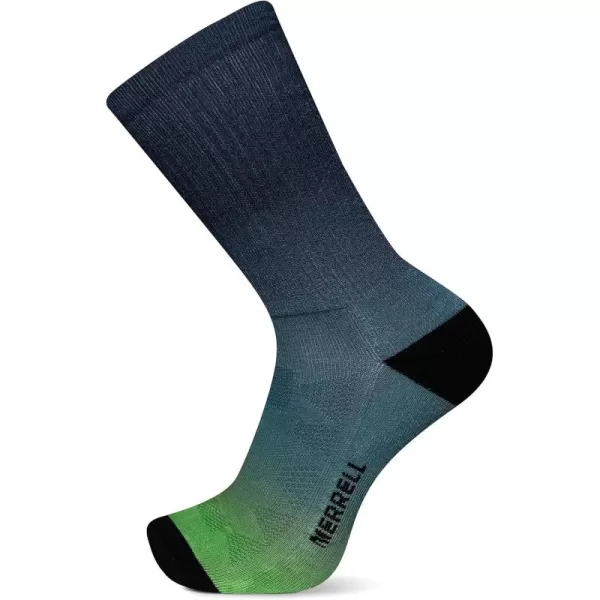 imageMerrell Mens and Womens MOAB Hiking Mid Cushion Socks  Moisture Wicking ampamp Arch SupportCrew  Blue
