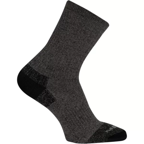 imageMerrell Mens and Womens MOAB Hiking Mid Cushion Socks  Moisture Wicking ampamp Arch SupportCrew  Onyx Marl