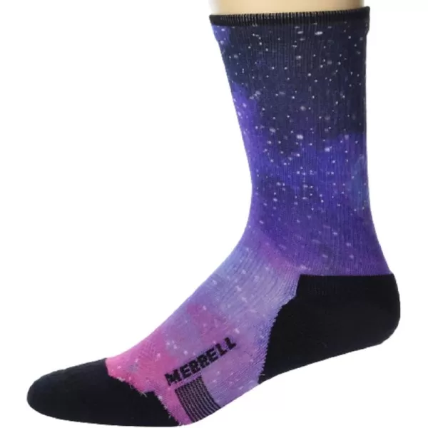 imageMerrell Mens and Womens Thermal Trail Running Crew Socks  Unisex Thermolite Lightweight Warmth and Breathable MeshPurple