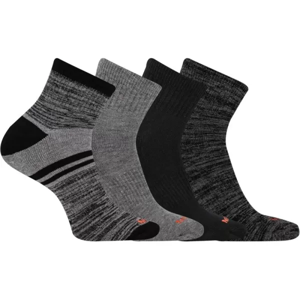 imageMerrell Unisex Adult Cushioned Midweight Ankle Socks  4 8 12 Pairs  Moisture WickingBlack Assorted