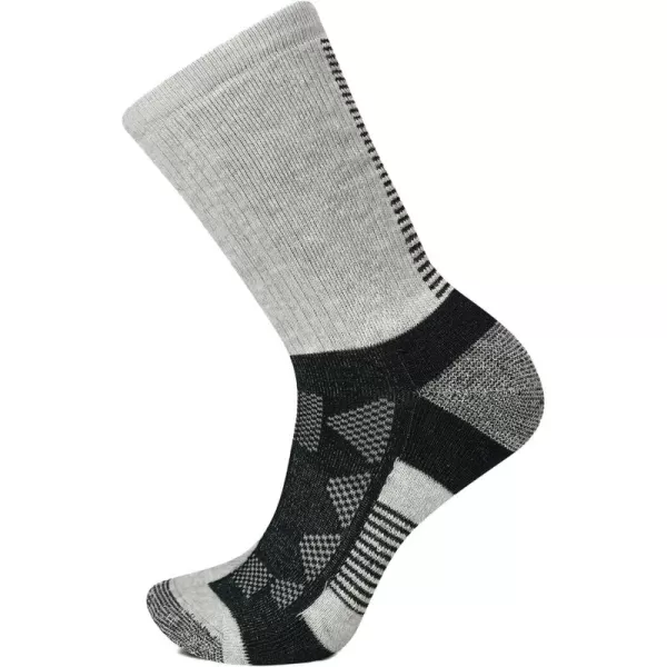 imageMerrell Unisex Adult Mens and Womens Moab Speed Lightweight Hiking Socks  Sustainable Coolmax EcomadeCrew  Gray Heather