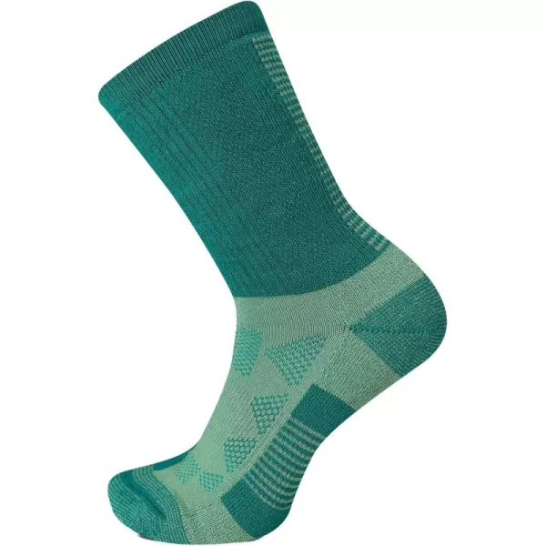 imageMerrell Unisex Adult Mens and Womens Moab Speed Lightweight Hiking Socks  Sustainable Coolmax EcomadeCrew  Turquoise