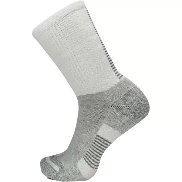 imageMerrell Unisex Adult Mens and Womens Moab Speed Lightweight Hiking Socks  Sustainable Coolmax EcomadeCrew  White