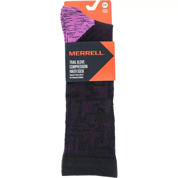 imageMerrell unisexadult Trail Running Compression Over the Calf Socks Unisex Otc With Arch Support BandBlack Pink