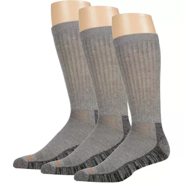 imageMerrell unisexadult Durable Everyday Work Crew Socks 3 and 6 Pairs Anti odor CottonGray Heather 3 Pairs