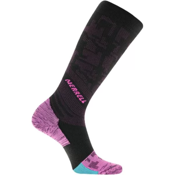 imageMerrell unisexadult Trail Running Compression Over the Calf Socks Unisex Otc With Arch Support BandBlack Pink