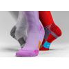 imageMerrell Mens and Womens Trail Running Lightweight SocksUnisex AntiSlip Heel and Breathable Mesh ZonesMid Crew  Red