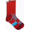 imageMerrell Mens and Womens Trail Running Lightweight SocksUnisex AntiSlip Heel and Breathable Mesh ZonesMid Crew  Red