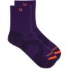 imageMerrell Mens and Womens Trail Running Lightweight SocksUnisex AntiSlip Heel and Breathable Mesh ZonesMid Crew  Violet